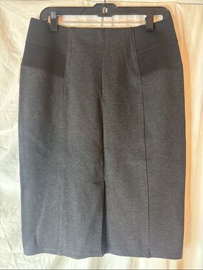 Calvin Klein Charcoal Gray Skirt with Black Trim